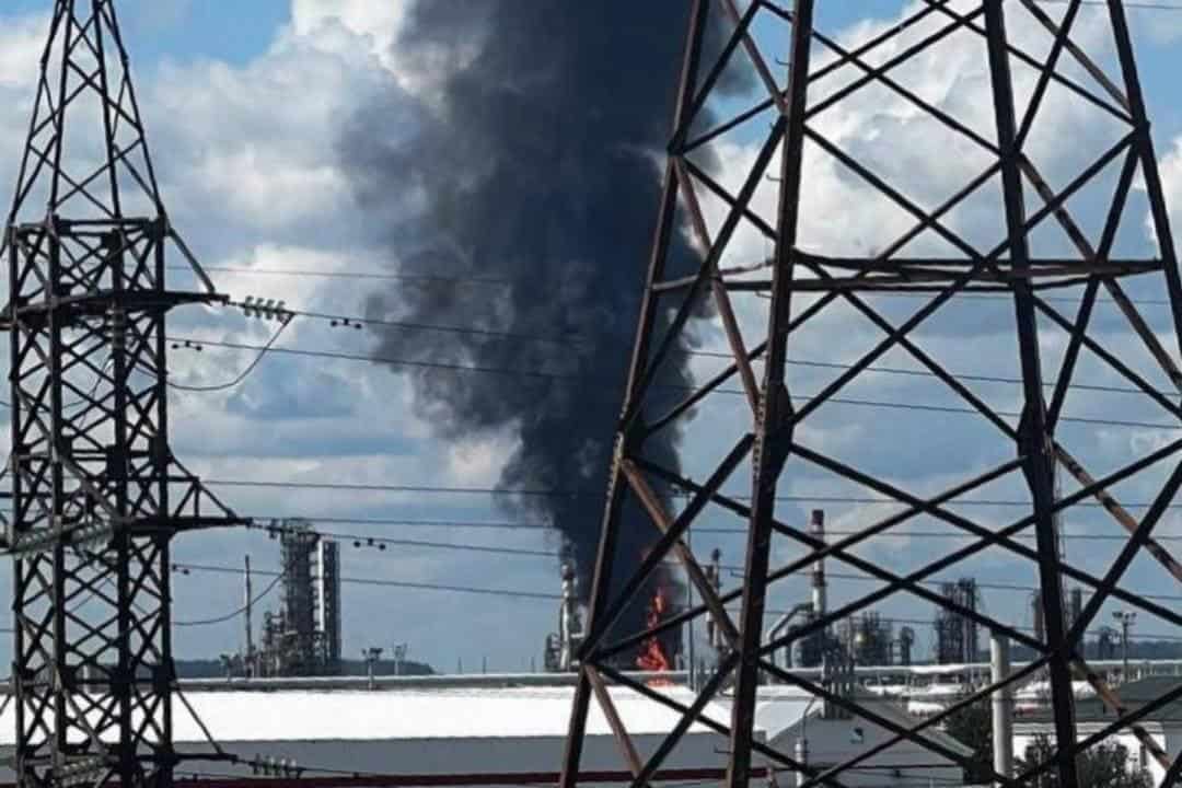 Drones Strike Oil Processing Unit at Perm Refinery
