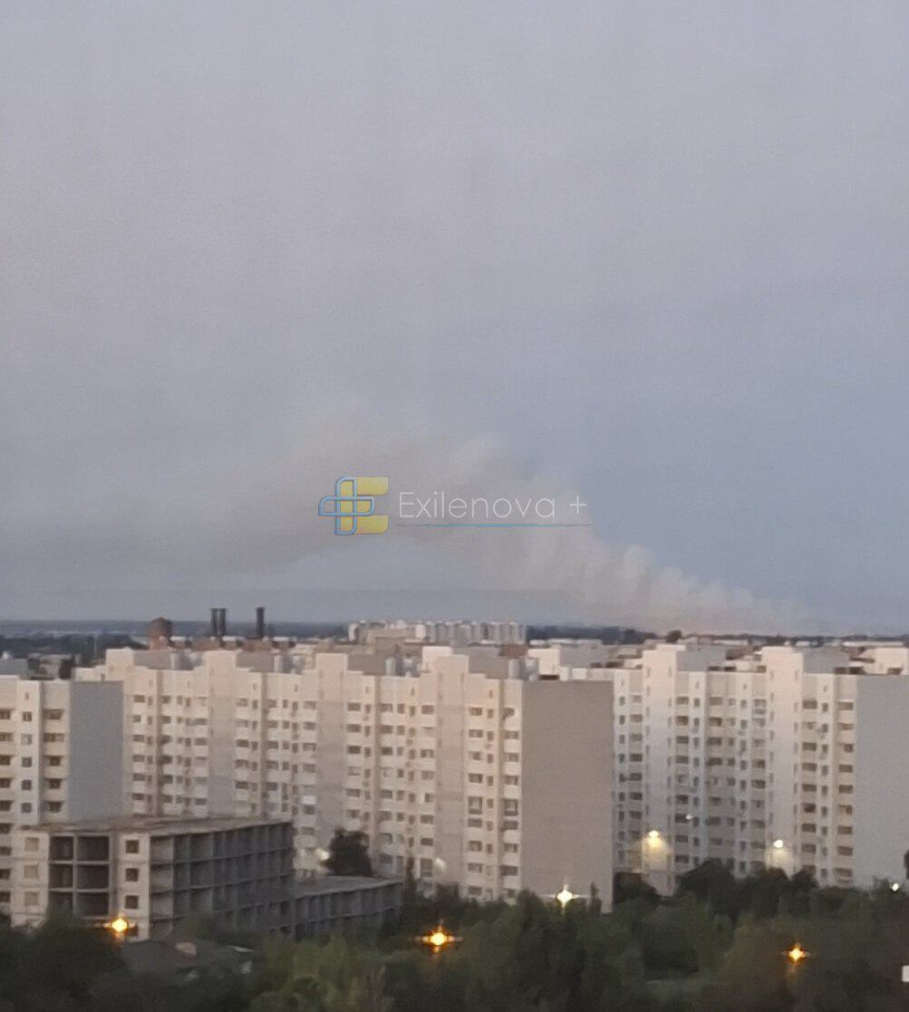 Пожежа в районі російської авіабази «Энгельс-2»