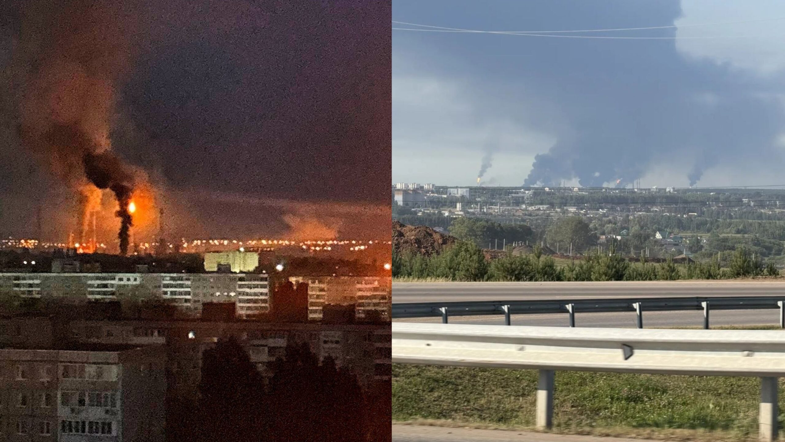 Oil Refineries Ablaze in Saratov and Nizhnekamsk After Drone Strikes