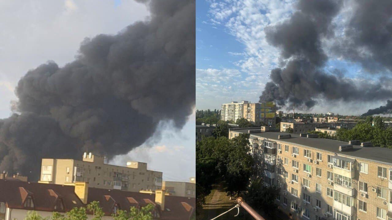 Drones Set Fire to Oil Terminal in Taganrog and Oil Depot in Azov