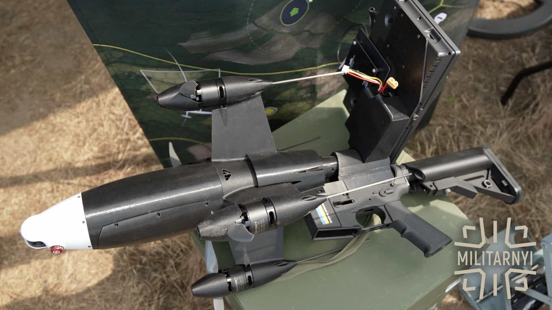 SPYS interceptor with a launch system. Photo credits: Militarnyi