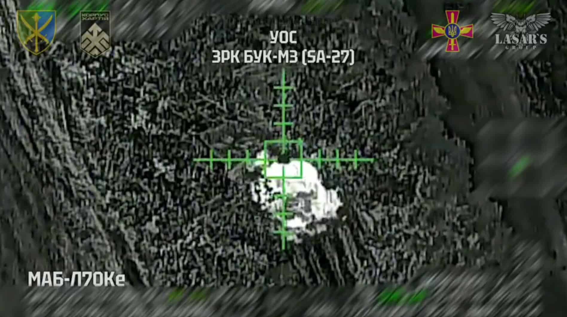 Lasar’s Group спільно з Повітряними силами уразили ЗРК «Бук-М3» та два пункти управління РФ