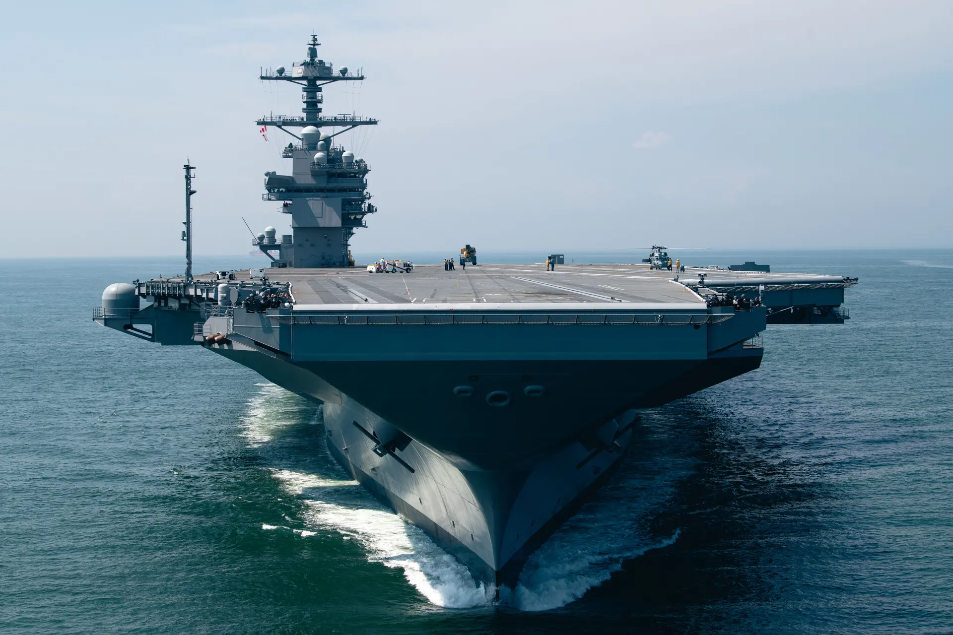 Новітній авіаносець США John F. Kennedy (CVN 79) завершив заводські ходові випробування