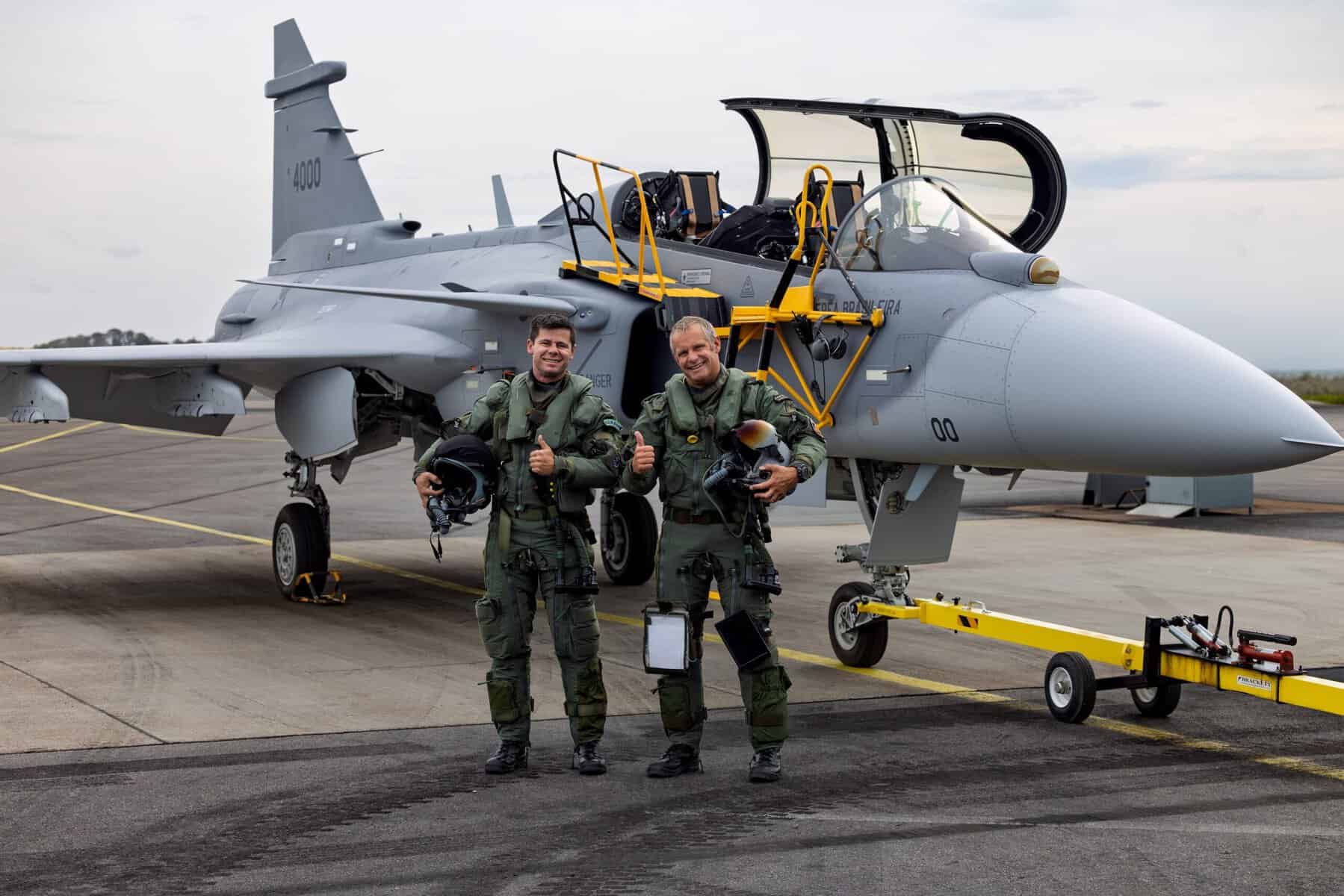 The first flight of the Gripen F combat trainer from Saab’s airfield in Sweden. August 28, 2026. Photo credits: Saab.