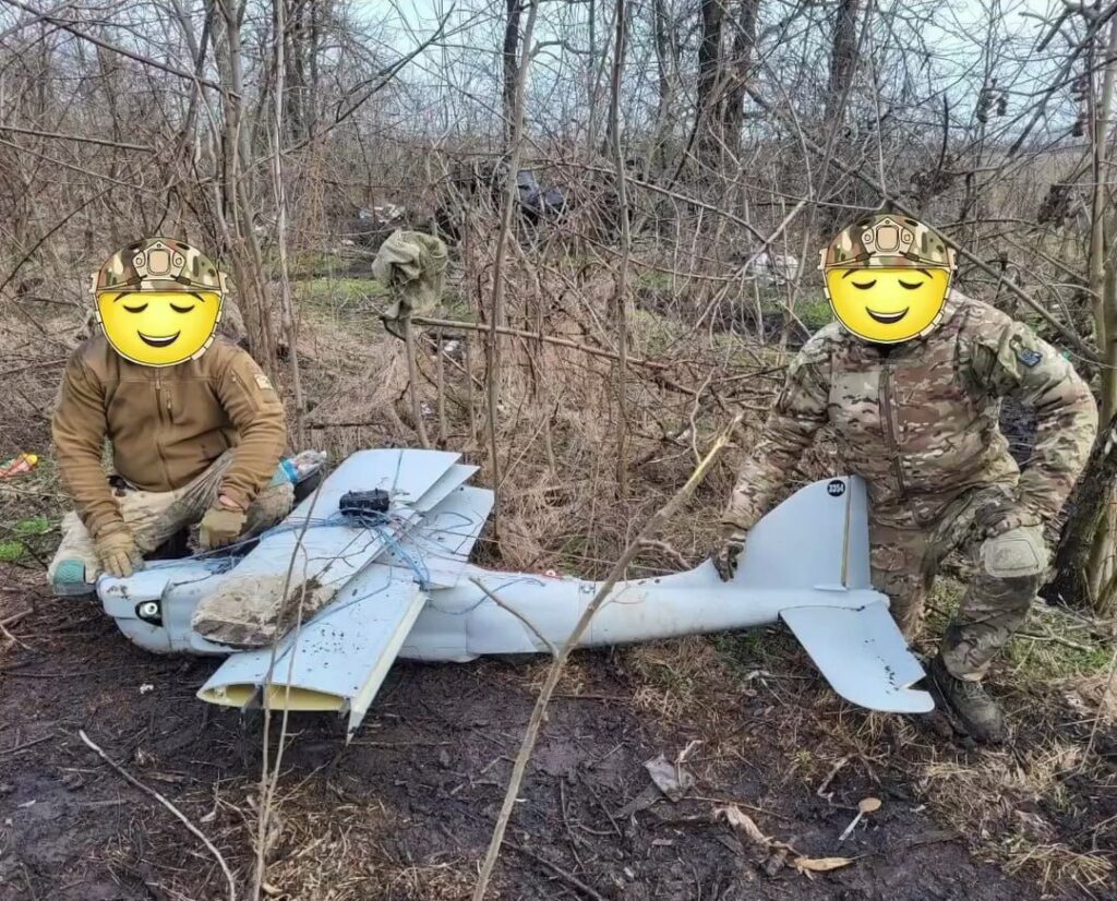 Captured Russian Orlan-30 unmanned aerial vehicle (UAV). 2024. Photo credits: War in Ukraine. Equipment Losses Telegram channel