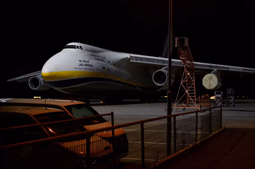 An Antonov An-124 Ruslan aircraft at Leipzig/Halle Airport. Photo credits: JOHN MACDOUGALL/AFP