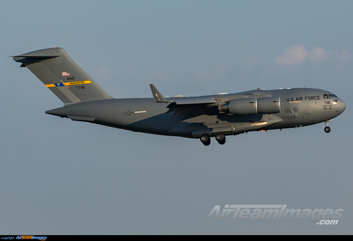 U.S. Air Force C-17 Military Transport Aircraft Landed in Moscow