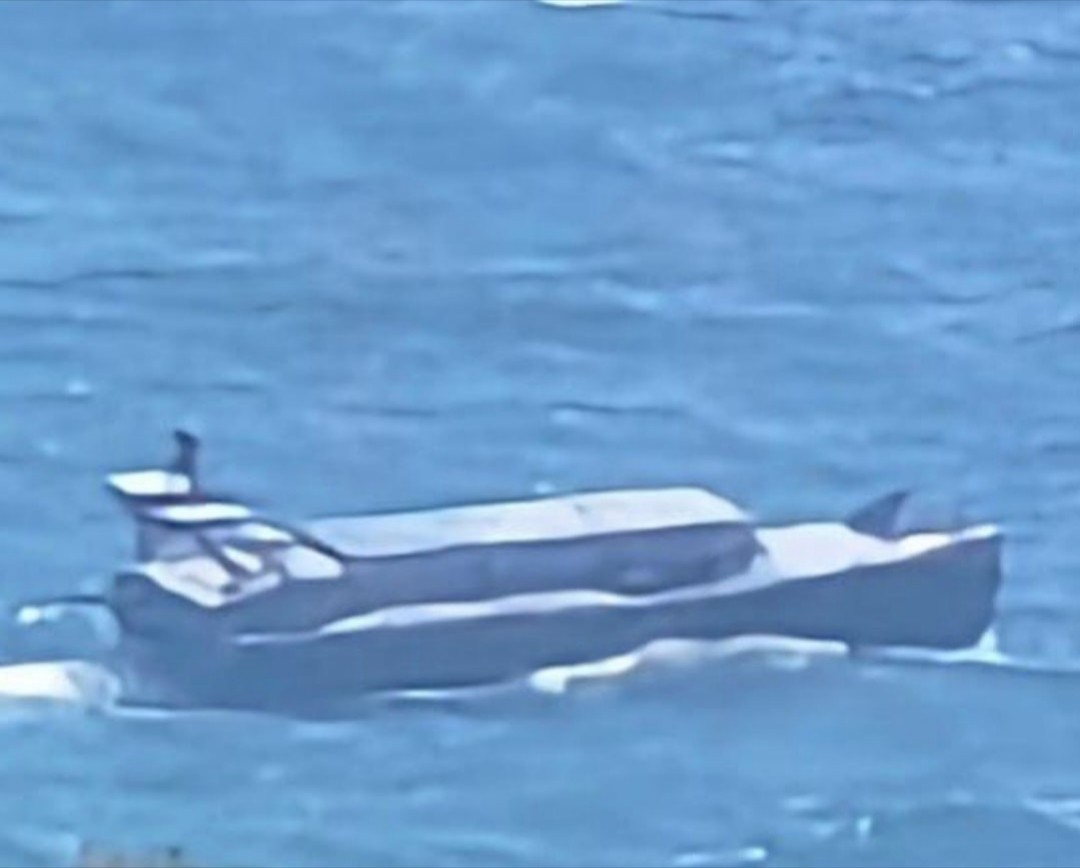 A maritime drone that attacked the invaders in Yalta. Crimea, August 7, 2026. Photo credits: Exilenova+