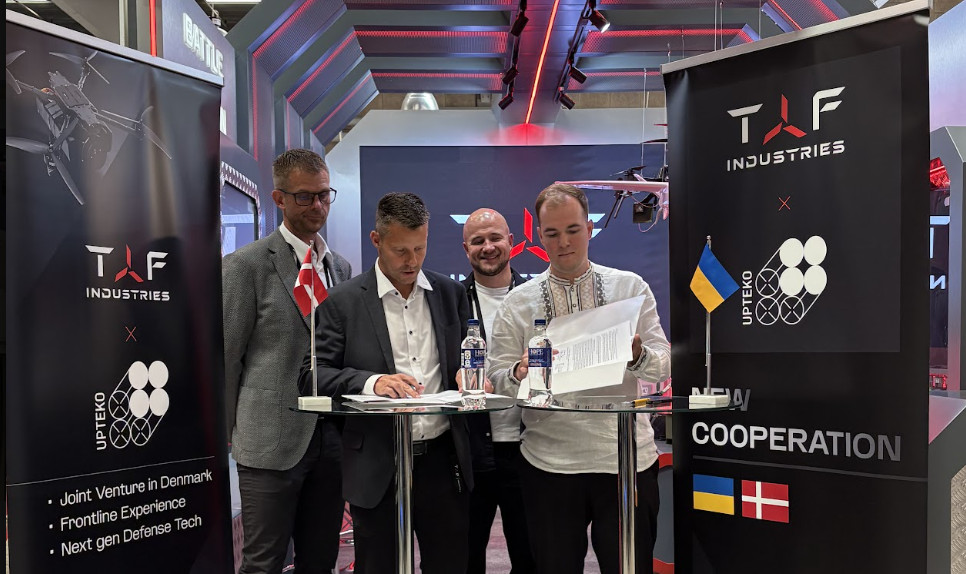 TAF Industries підписала меморандум з данською Upteko щодо спільного виробництва дронів