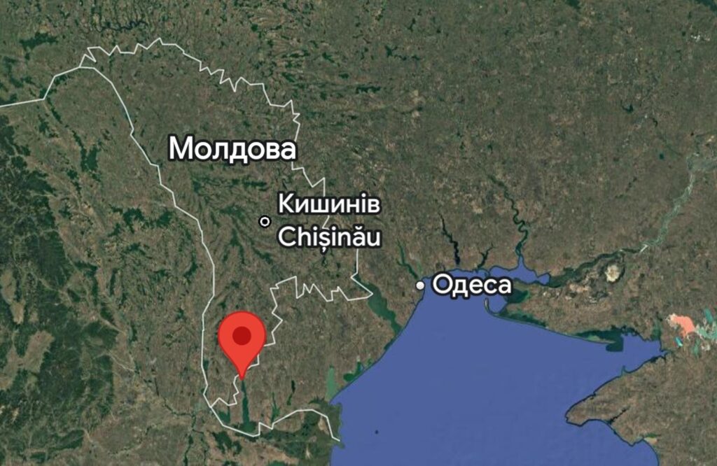 The Tabaky border crossing. Photo credits: Google Earth