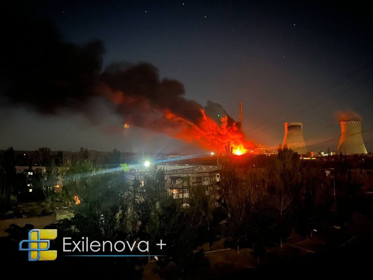 Сили оборони України уразили Зуївську ТЕС на Донеччині