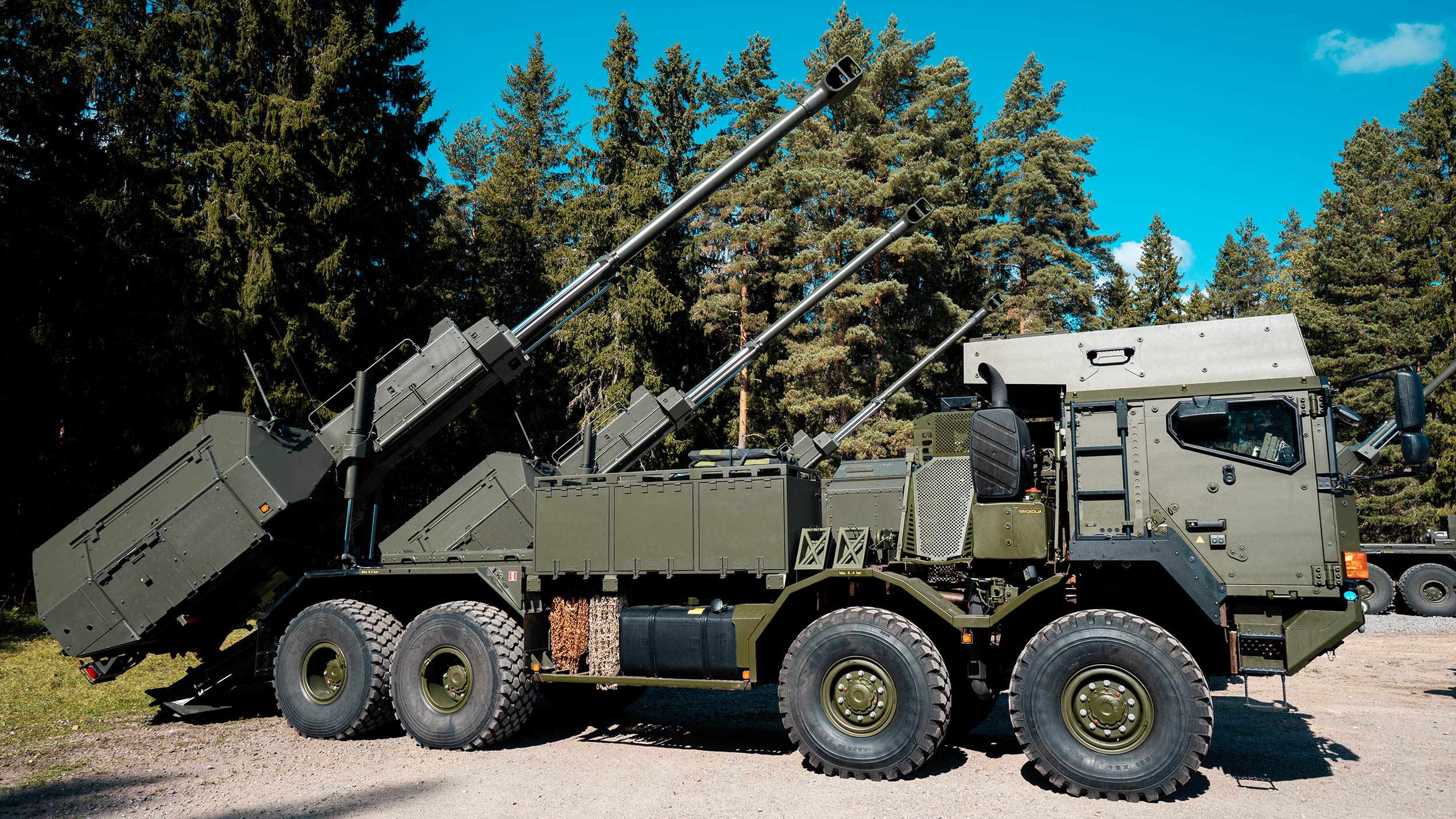 Перші Archer 8×8 на шасі MAN надійшли до шведської армії