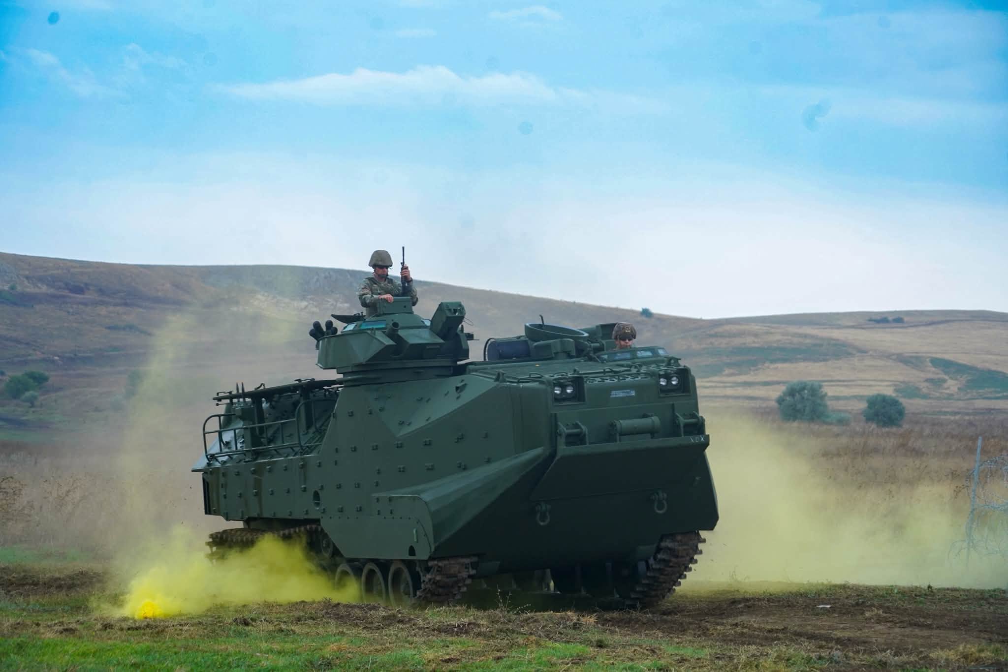 Romania Receives First AAV-7 Tracked Amphibious Vehicles from the U.S.