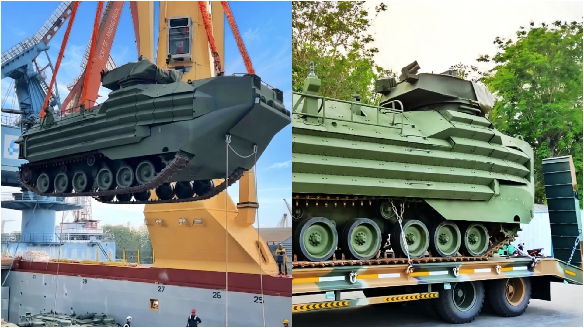 Амфібійні машини AAV-7A1 армії Індонезії. Вересень 2026. Фото: Willymarley