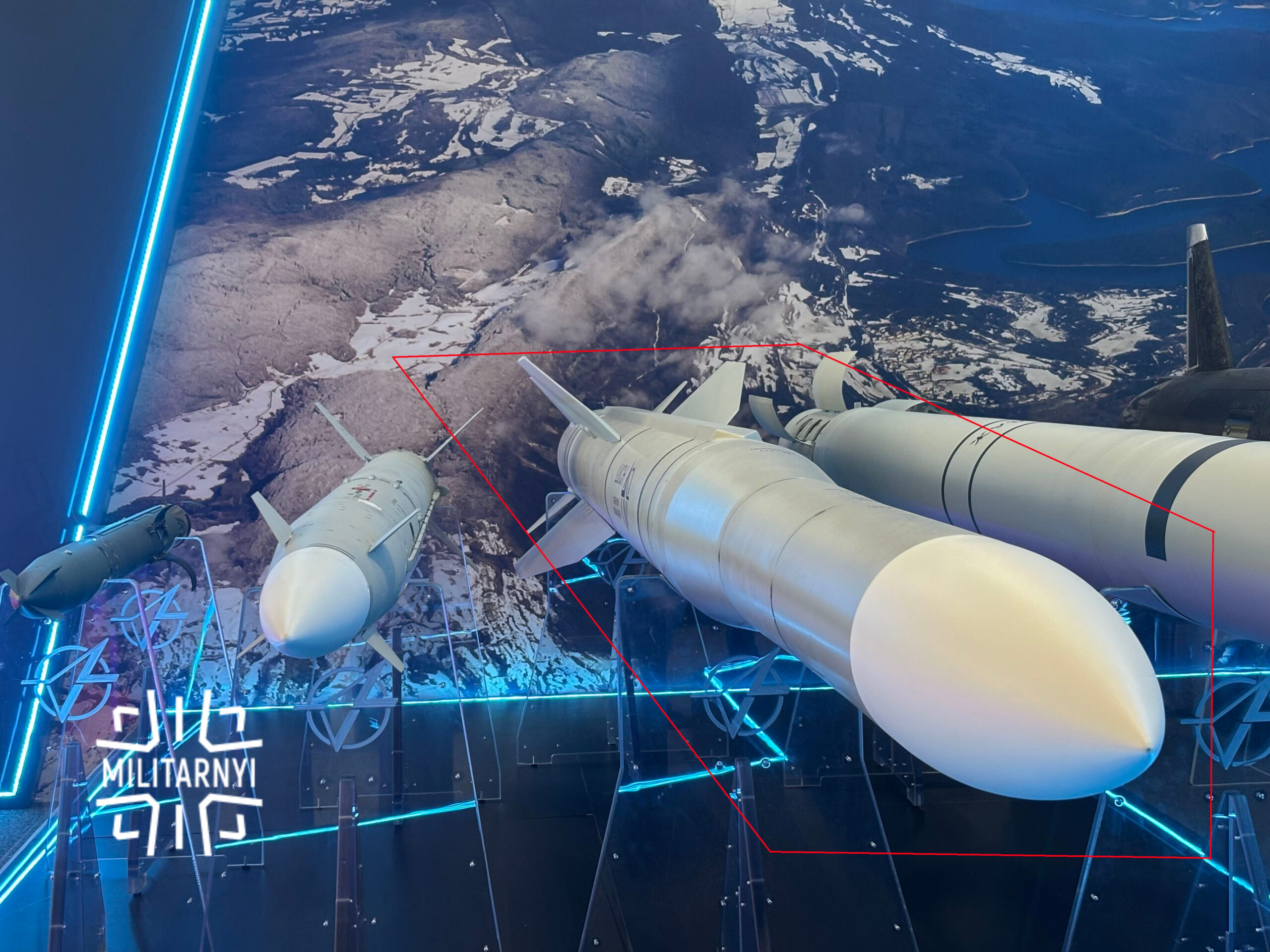 Макет зенітної ракети «Корал» під час міжнародної оборонної виставки MSPO 2026. Фото: «Мілітарний».