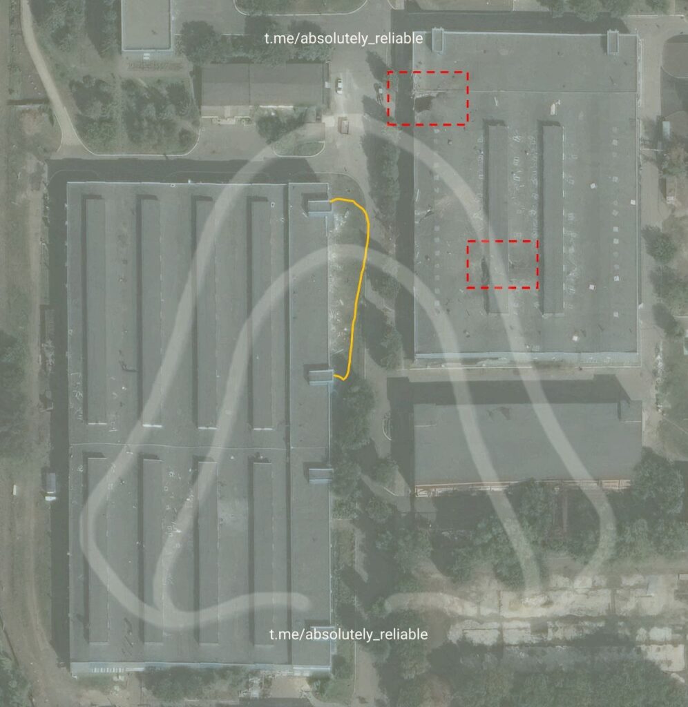 Механічно-оброблювальний цех заводу «Азовский оптико-механический завод» пошкоджений в наслідок української атаки 26.09.2026. Фото «Абсолютно надійне джерело»