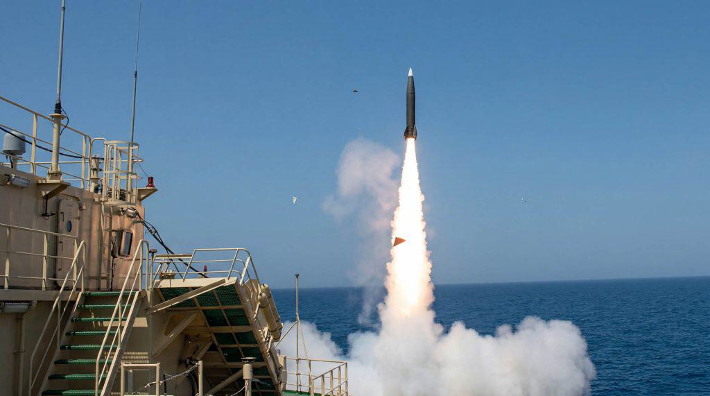 Illustrative photo of a Naval LORA missile launch. Source: Israel Aerospace Industries