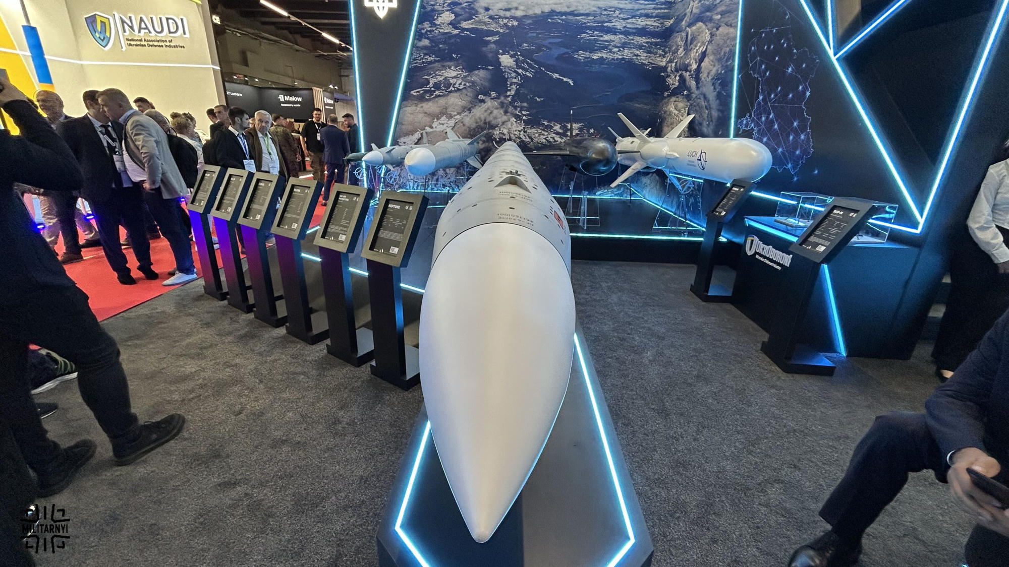 Ракета для комплексу «Вільха» від КБ «ЛУЧ» на MSPO 2026. Вересень 2026. Фото: «Мілітарний»
