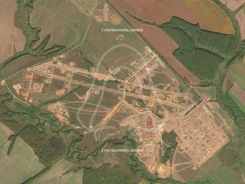 Уражений російський дронопорт "Цимбулова" в Орловській області. 21 вересня 2026 року. Супутниковий знімок від @t.me/absolutely_reliable