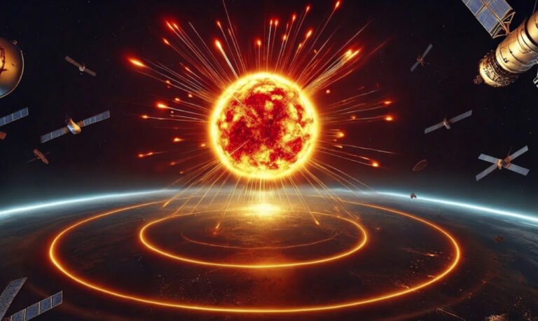 Illustration of a nuclear explosion in space. Image: AFPC
