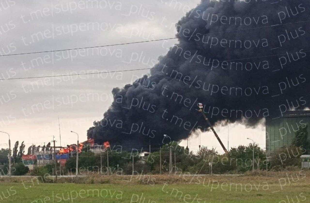 SSU Struck the Angelinskaya Oil Depot in the Krasnodar Krai of the Russian Federation