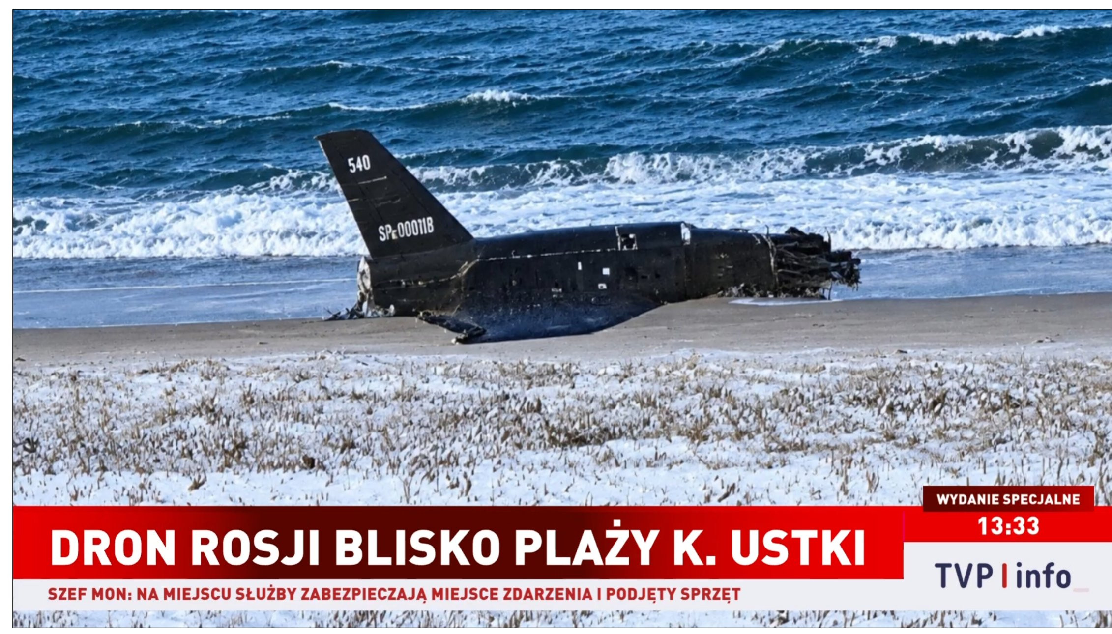 Russian Drone Spotted Off the Baltic Sea Coast in Poland