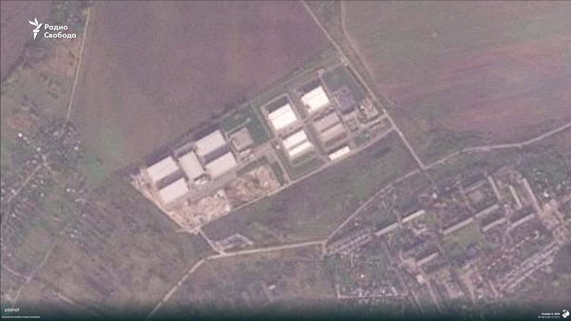 Yandex data centers in Vladimir, before the attack. Screenshot from a Radio Free Europe/Radio Liberty video