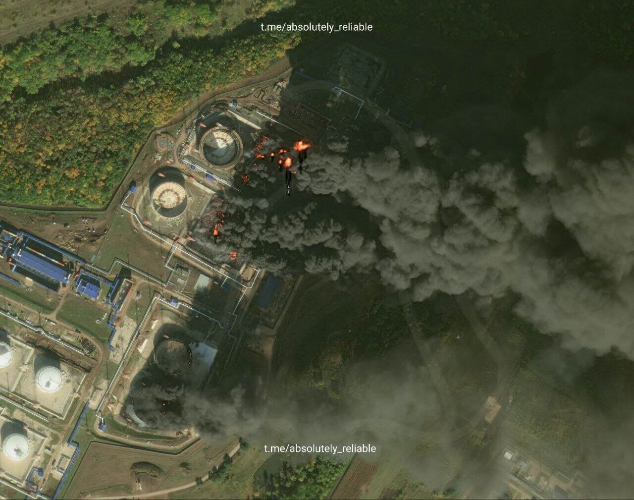 Ukraine Struck Samara Station: 170,000 Metric Ton Oil Storage Tanks Burned Down