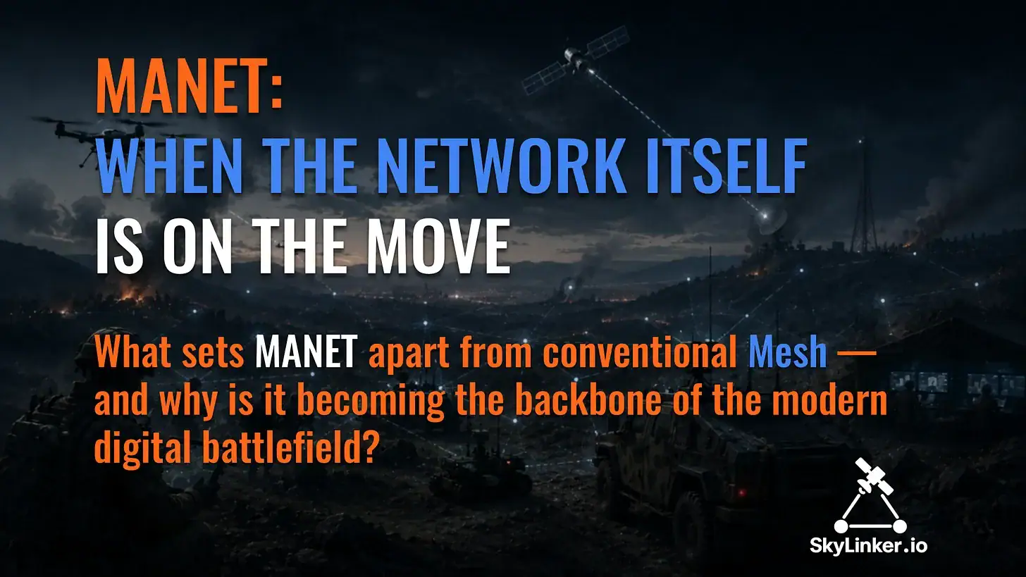 MANET: When the Network Itself Is on the Move