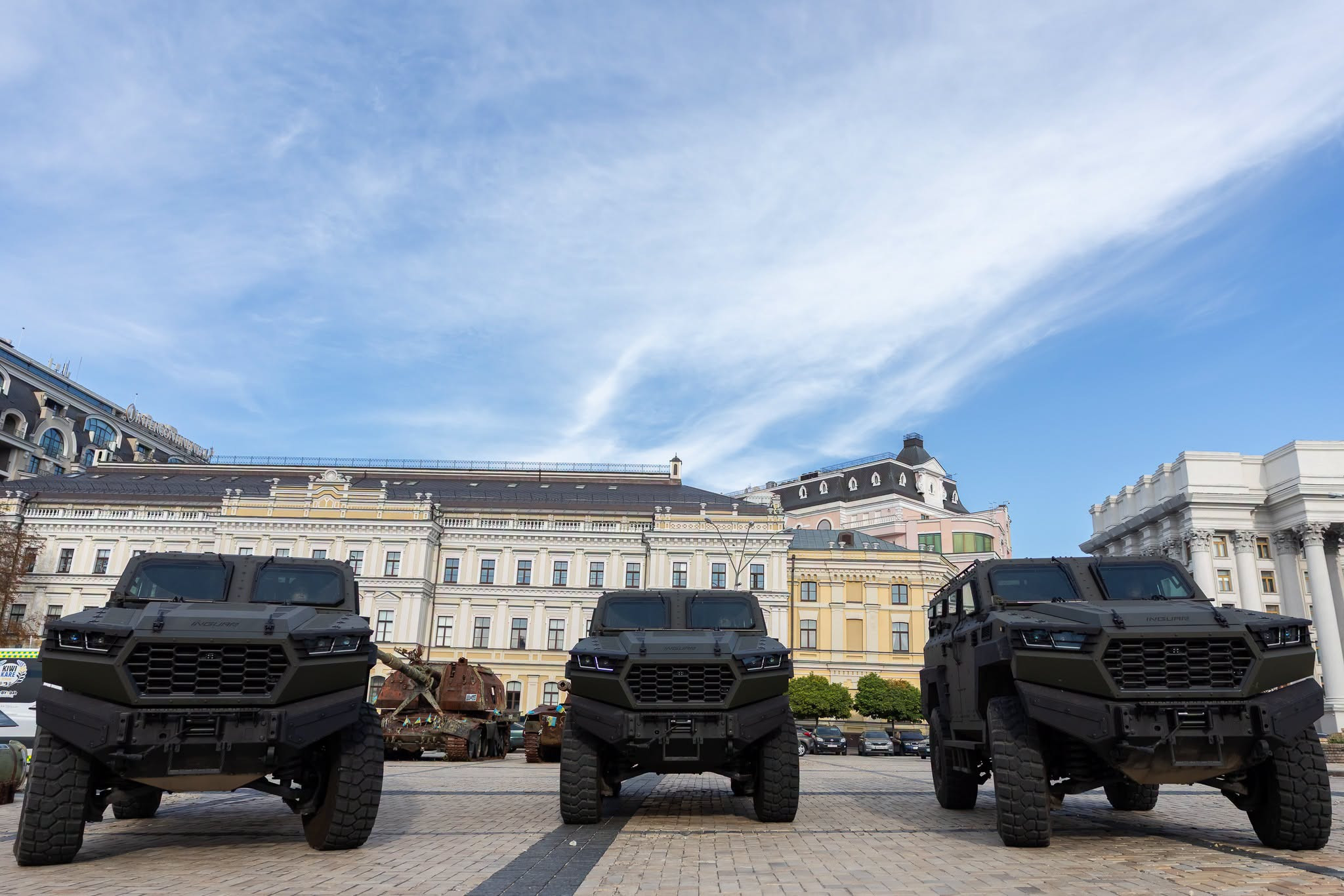 Сили підтримки ЗСУ отримали бронемашини Inguar-3 від Коаліції з розмінування