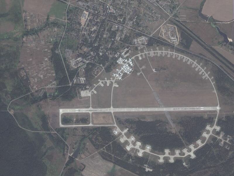 Defense Forces Strike Seshcha Airfield Housing Russian An-124 and Il-76 Aircraft