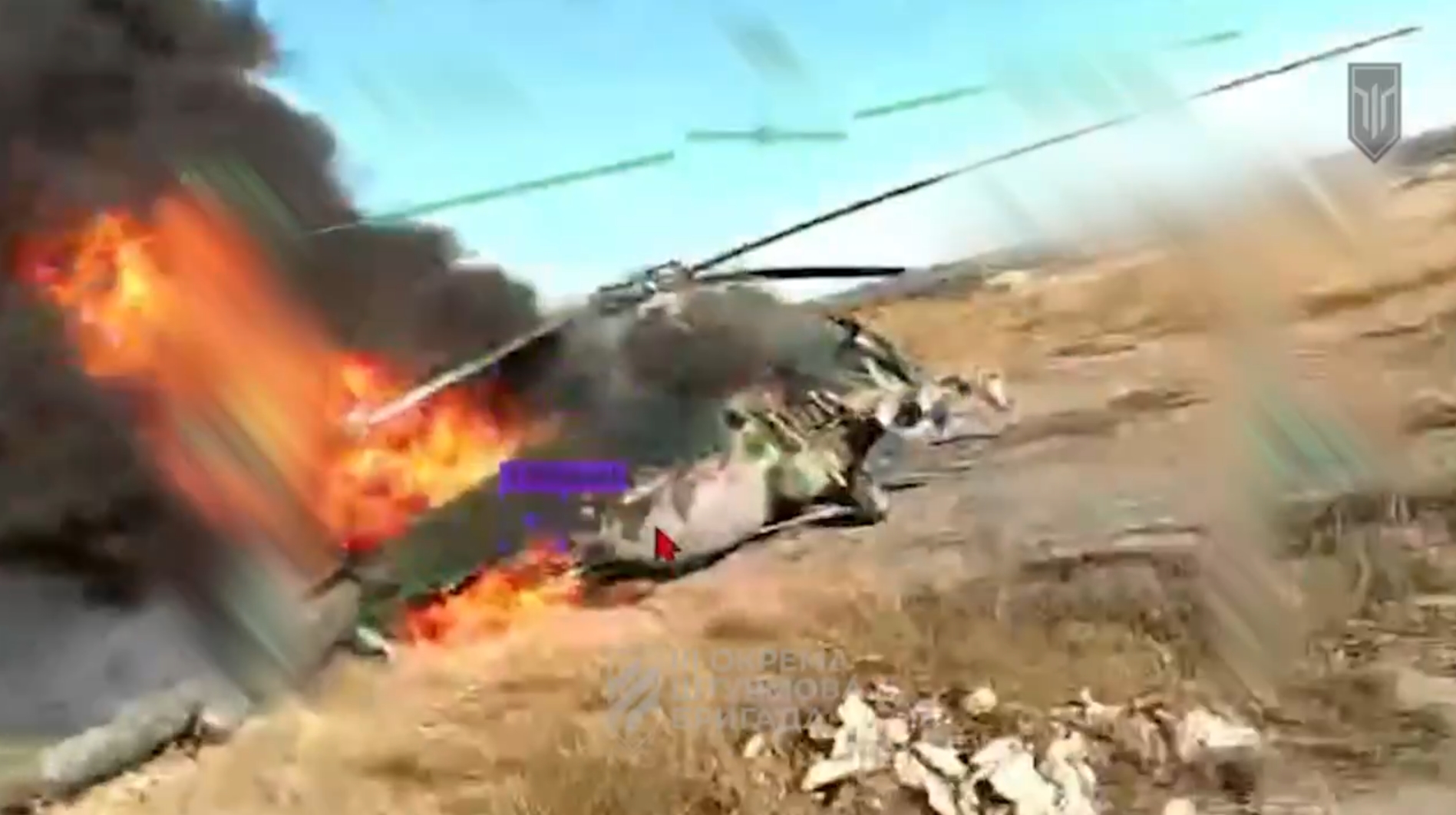 HORNET Drones of 3rd Assault Brigade Destroyed Russian Mi-8 Helicopter in Luhansk Region